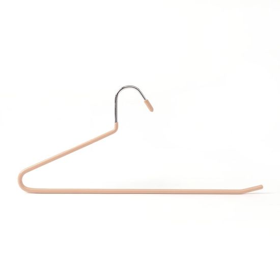 제트 논슬립 바지걸이 10p세트 코팅 옷걸이 살구색