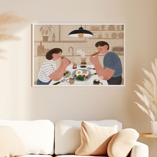 주말 아침, aassam(아쌈) 작가 인테리어 그림 액자