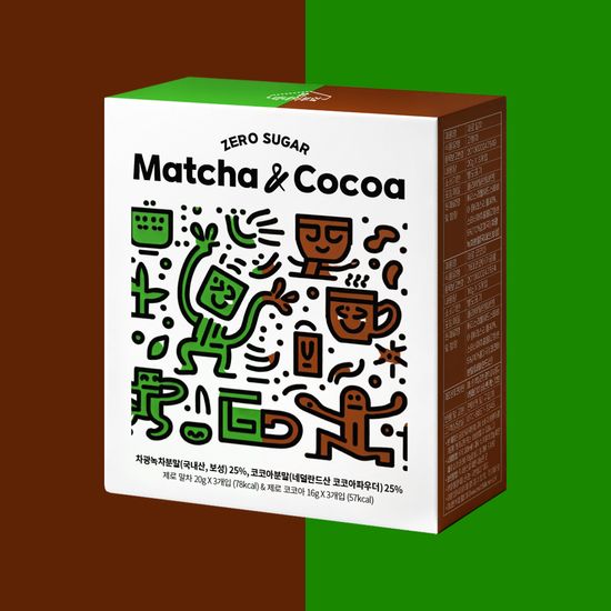 마녀의부엌 말차&코코아 라떼 음료 6개입 1박스