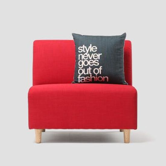 [스타일K]밥 패브릭 1인용 소파 / 레드