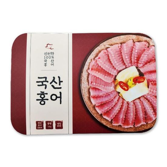 [백년수산] 국산 홍어 1kg x 1팩 + [증정]