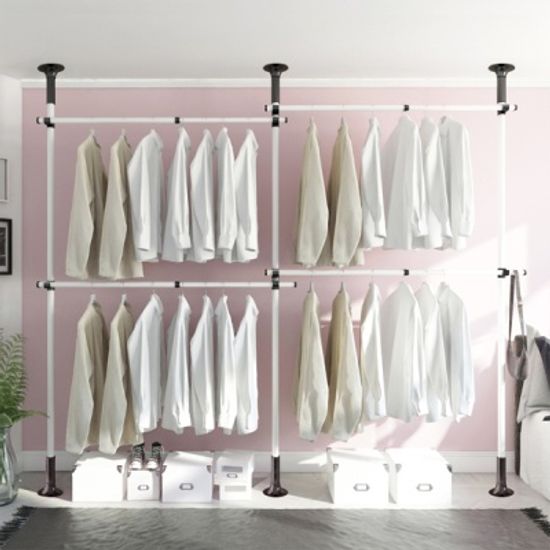 리우리빙 고정식 튼튼한행거 4단 모음