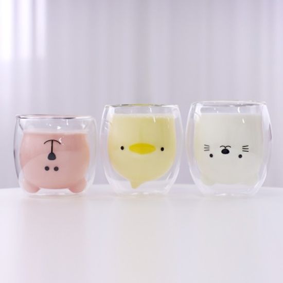 토이 이중유리컵 3종