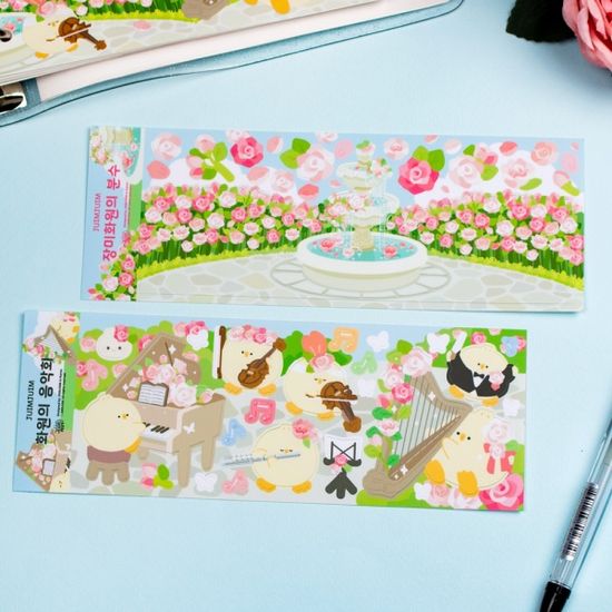 장미화원 음악회 씰 스티커 - 2종 세트