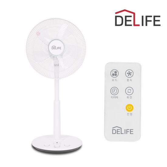 4단 풍량조절 풋터치 리모컨 선풍기 DLA-FT1450