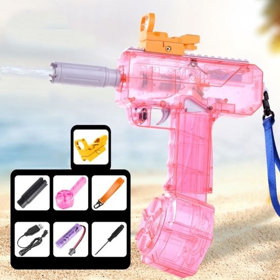 SMG 고압 전기 버스트 워터건 강력 자동 물총 워터밤