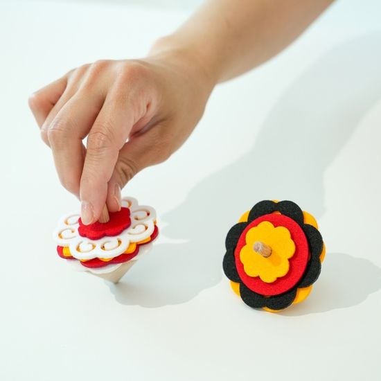 명절 민속 놀이 전통 팽이 펠트 만들기 DIY 키트 