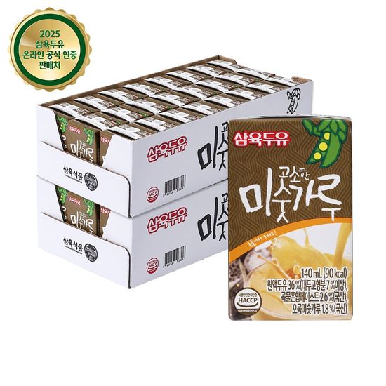 삼육두유 고소한 미숫가루두유 140ml (24팩/48팩)