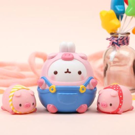 몰랑 동화시리즈 피규어세트(돼지몰랑삼형제)