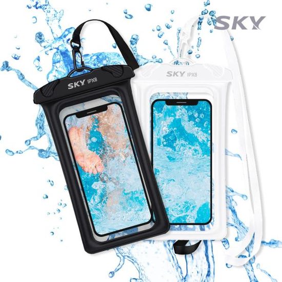 스카이 IPX8 터치 에어쿠션 물에뜨는 스마트폰 방수팩