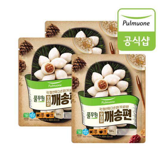 풀무원 우리쌀 깨송편 500g x 3봉
