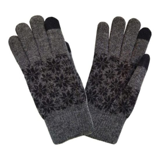 스마트터치 이중안감 스노우 여성용 니트장갑  4컬러