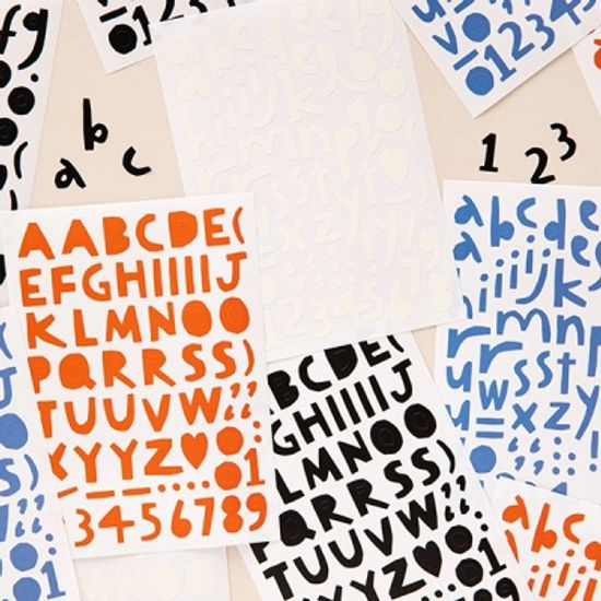 리틀띵스 빅 타이포 스티커세트 (리무버블)