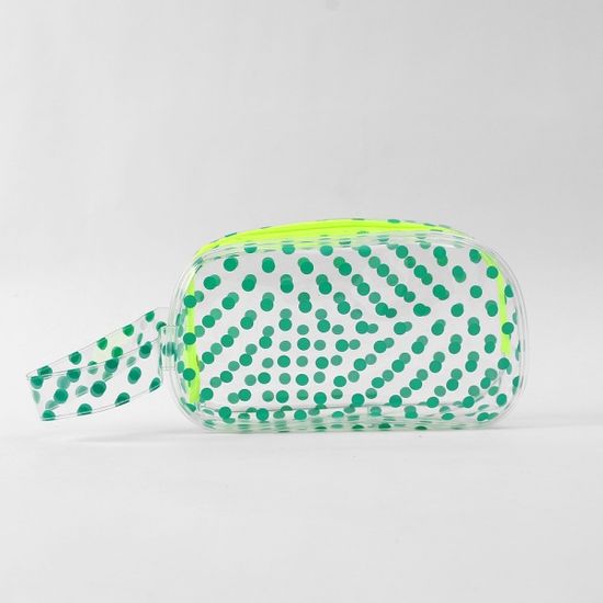 땡땡이 투명 파우치/화장품가방 세면도구 파우치
