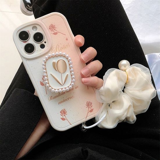 갤럭시 s23 s22 s21 진주 톡 그립 밴드 스트랩 케이스