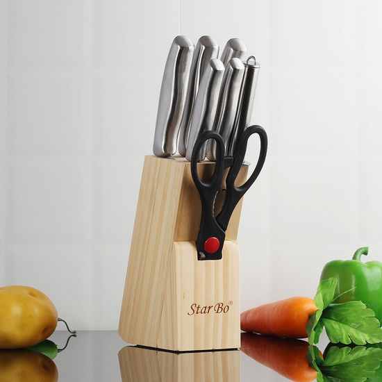 STAR BO 7종 식도 세트 실버 주방칼 과일 칼(WC5441A)