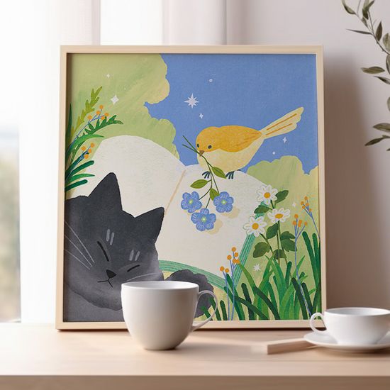 선물, 사이 작가 그림