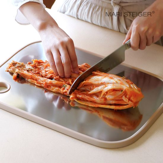 슬릭 스텐+PP 주방 양면도마