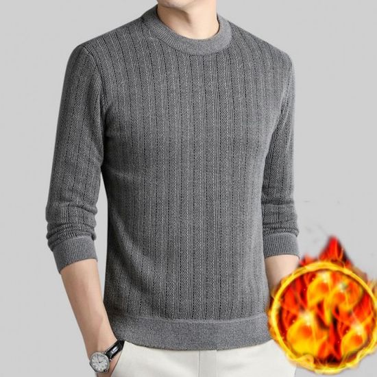 라운드넥 니트 티셔츠 부드러운 베이직 기모 스판 스