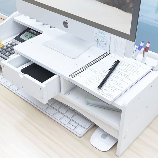 책상 데스크 정리 함 모니터 받침 대 선반 오거나이저