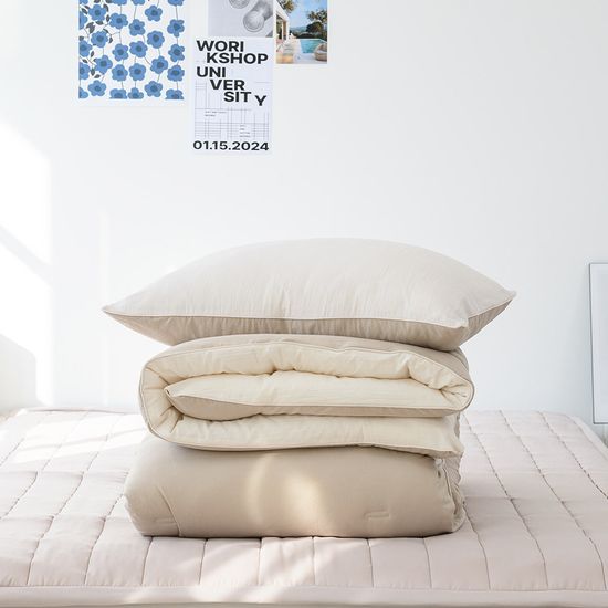 더블리 헨드리 소프트마이크로 차렵이불 베개세트 Q