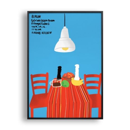Berlin kitchen/ 일러스트 액자
