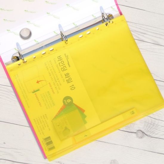 청운 바인더에 장착하는 10p 인덱스탭 바인딩화일