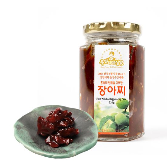 홍쌍리 장아찌 매화반찬세트(절임2+고추장장아찌2)