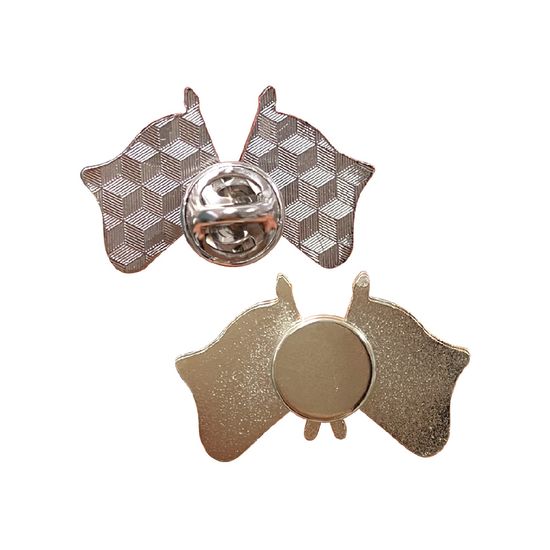 한국-쿠바 국기교차 뱃지