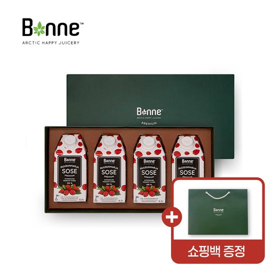 [선물세트]본네 로즈힙 퓨레 4개입 선물세트