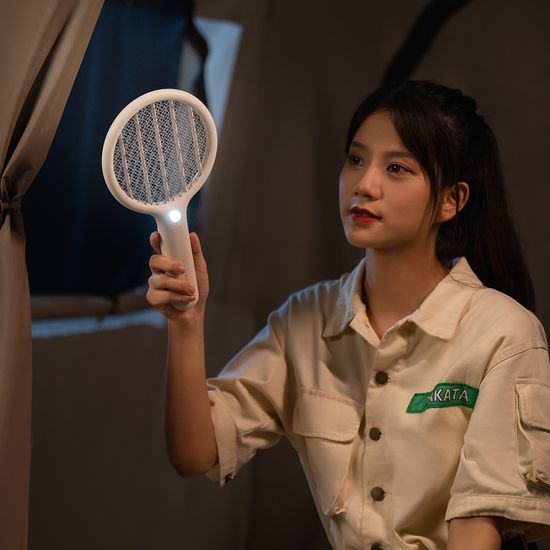 소싱 미니윈도우 전기모기채 화이트