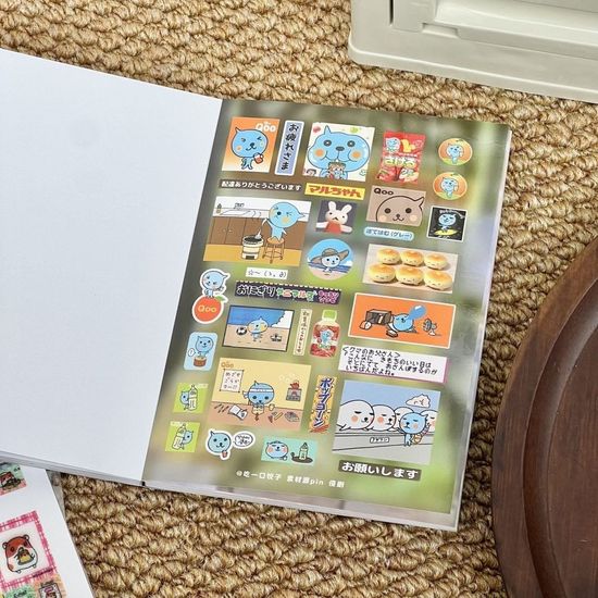 24매 일본감성 스티커 스티커북 스티커책 y2k 다꾸 템