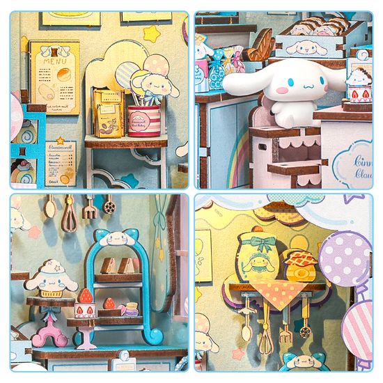 핸즈크라프트 DIY 미니어처 북엔드 시나모롤 베이커리