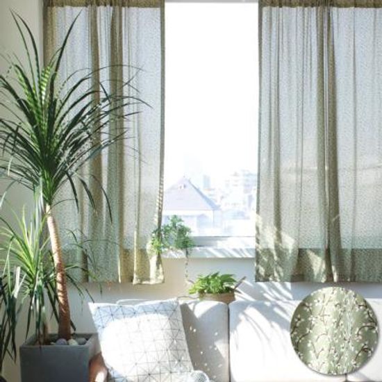 올리브리프 작은창커튼 겸 가리개커튼