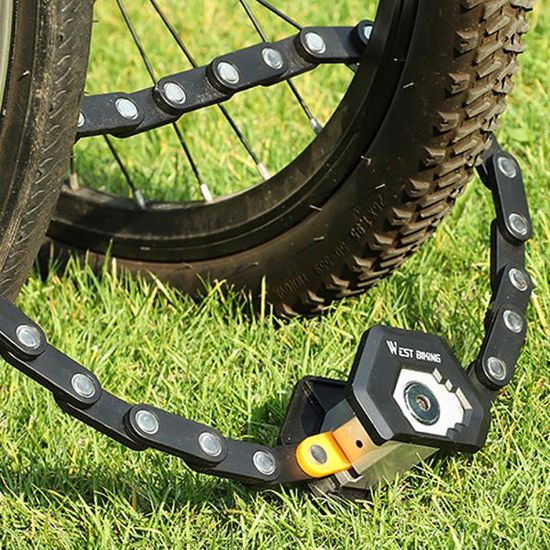 웨스트 체인 26관 절락 자전거 자물쇠 열쇠식 도