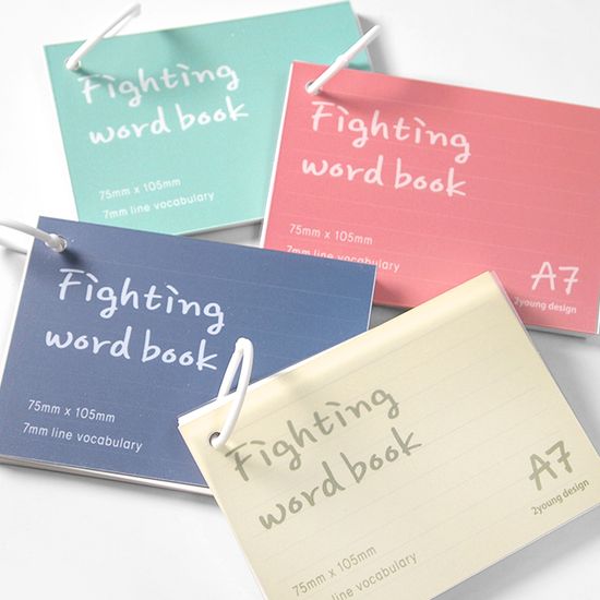 화이팅 A7 유선 링 단어장