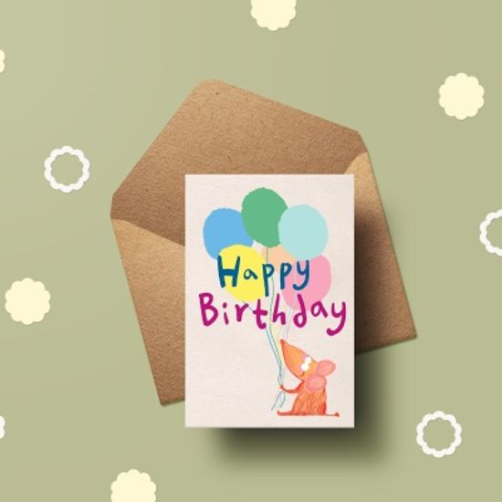 [카드] new Happy birthday 캘리그라피 카드