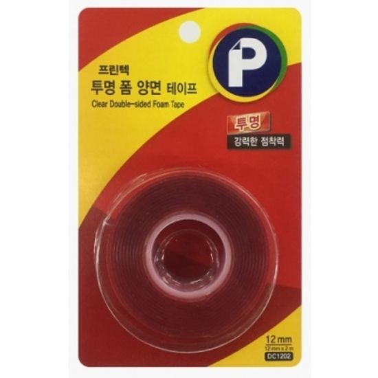 [프린텍 주식회사] 투명폼양면테이프12X2 DC1202 [개/1] 353636