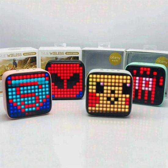 큐브 LED 미니 픽셀 크리에티브 무선 블루투스 스피커