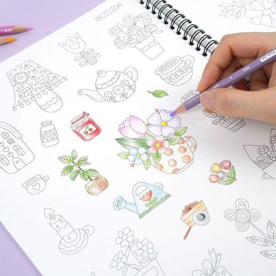 핑크풋 힐링컬러드로잉(쉬운버전)