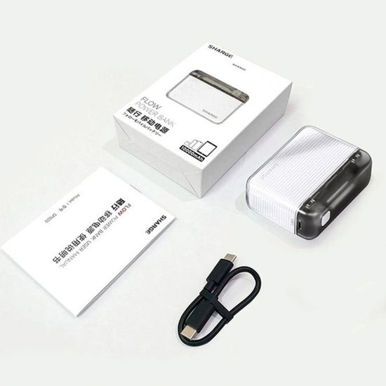 신용카드 크기 휴대용 보조배터리 Shargeek Flow 보조배터리 10000mAh