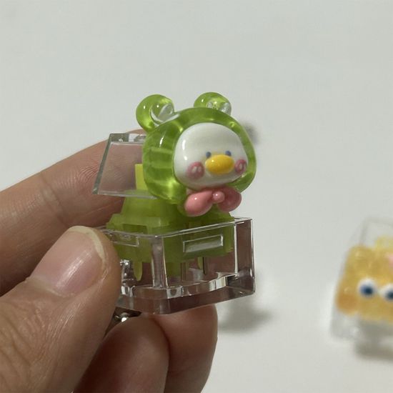 큐트 캐릭터 피젯 키보드 버튼 키캡 키링 토이 키홀더