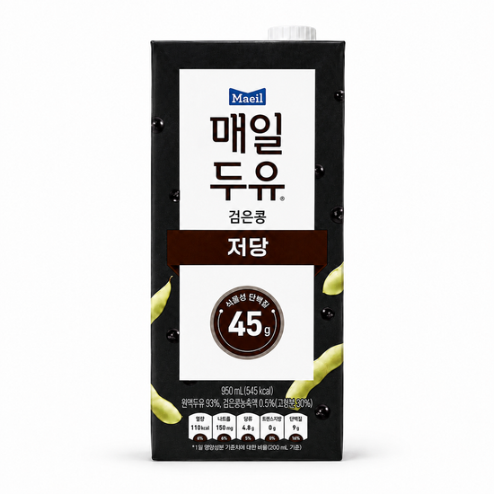 매일두유 검은콩 950ml*3팩 저당 식물성 단백질