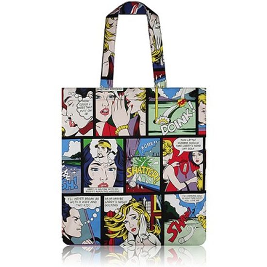 nother Retro Comic Flat Tote Bag (Crack) / 나더 레트로 코믹 플랫 토트백