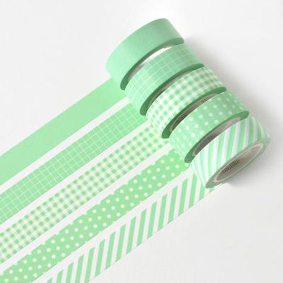 아르떼 마스킹테이프 파밀리에 5P SET - Jade