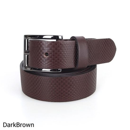 [디꾸보]사각 블랙버클 댄디 남성 가죽벨트 M-GB341R