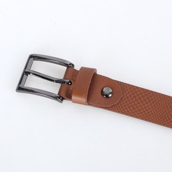 [디꾸보]사각 블랙버클 댄디 남성 가죽벨트 M-GB341R