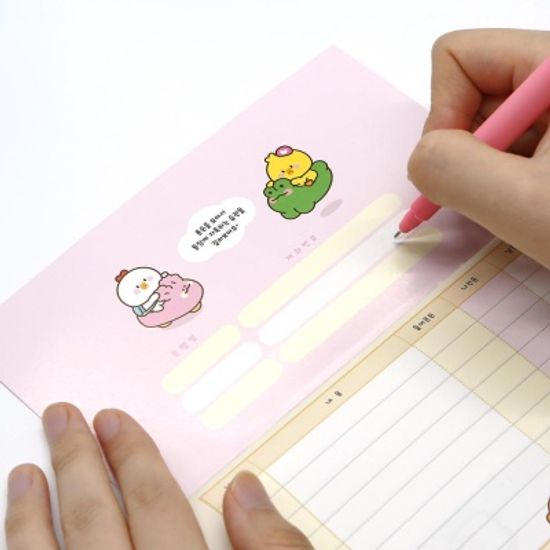 핑크풋 쪼꼬미친구들체크용돈기입장