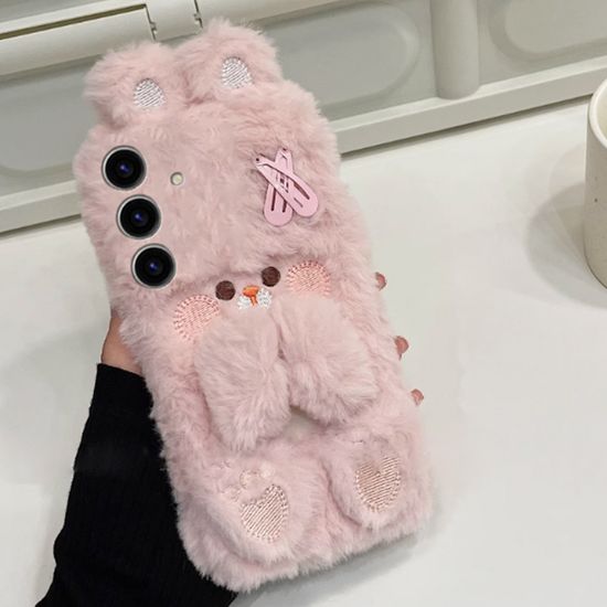 갤럭시 s24 s23 s22 귀여운 캐릭터 인형 퍼 털 케이스