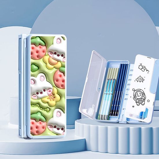예쁜 동물 캐릭터 변신 멀티 독서대 필통 하드 케이스
